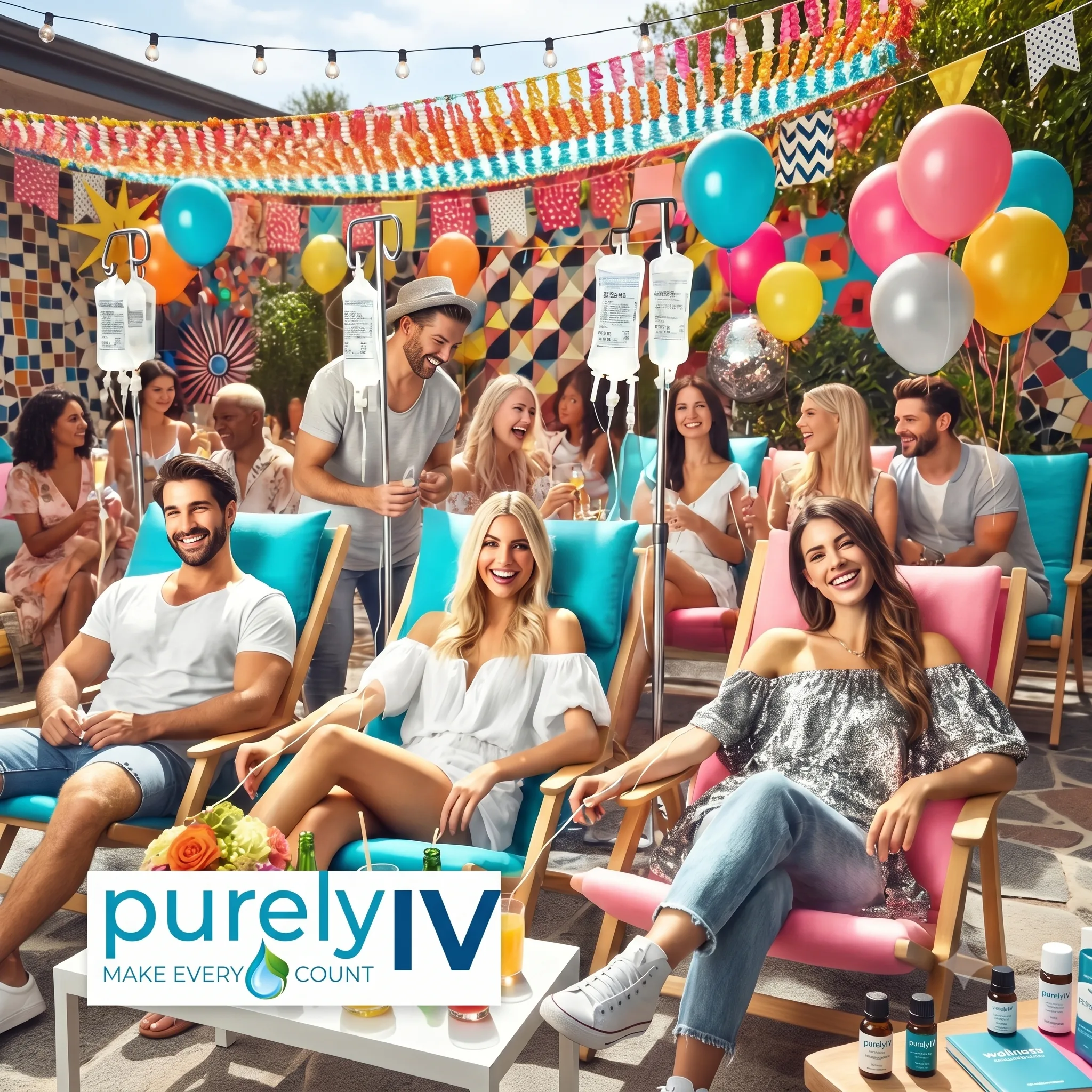 Mobile IV Therapy for Holiday Parties